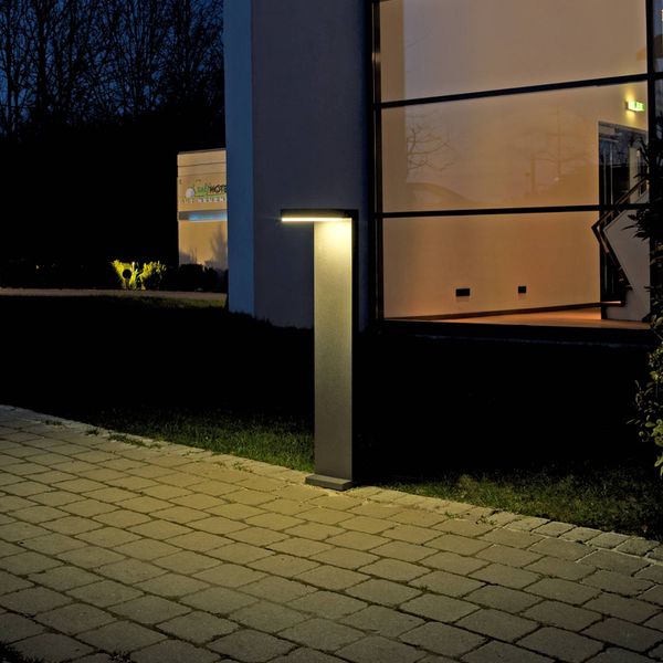 Albert Leuchten Hliníkové chodníkové LED svietidlo Tamar antracit, hliníková zliatina, plast, 16W, L: 20 cm, K: 90cm