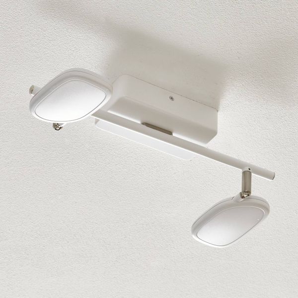 EGLO connect Palombare-C stropné LED svietidlo 2pl, Chodba, plast, oceľ, hliník, 5W, P: 36.5 cm, L: 8 cm