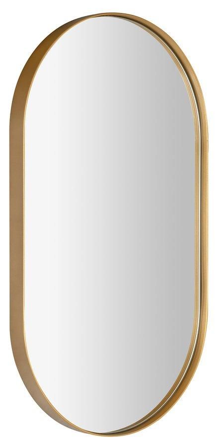 SAPHO - PUNO oválne zrkadlo v ráme 40x70cm, zlatá mat ORT470