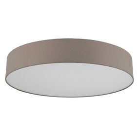 EGLO connect Romao-C stropné LED svetlo taupe 76cm, Obývacia izba / jedáleň, textil, plast, 42W, K: 15cm