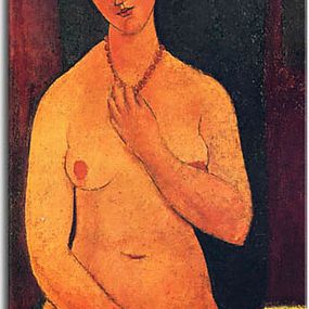 Seated nude with Necklace Obraz Modigliani zs17668