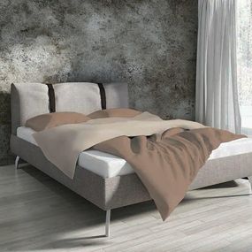Bavlnená posteľná bielizeň Clarity 160x200 cm hnedá