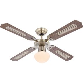 Globo 0309 stropné svietidlo s ventilátorom Champion 1x60W | E27 - s ťahovým vypínačom