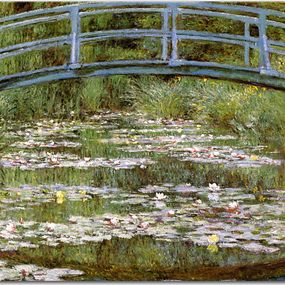 The Japanese Bridge, The Water-Lily Pond Obraz Claude Monet - zs17752