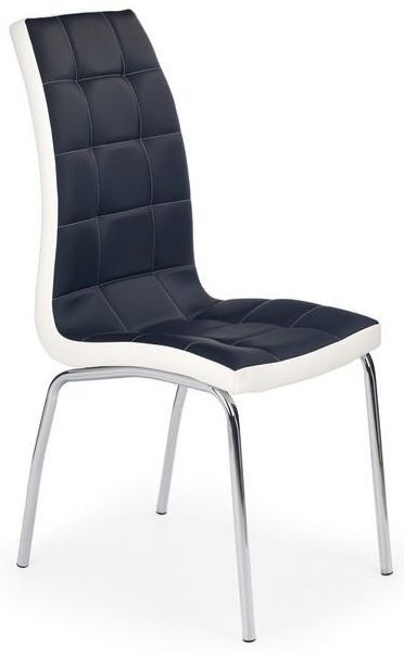 HALMAR Jedálenská stolička K186 čierno-bielá