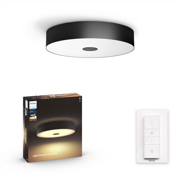 Philips Hue 8719514341258 LED stropné svietidlo Fair 1x25w | 3000lm | 2200-6500K - White Ambiance, diaľkové ovládanie, Bluetooth, čierna