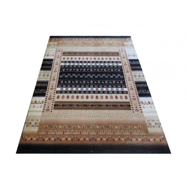 DomTextilu Moderný a kvalitný koberec s geometrickými vzormi v modrej farbe 17343-127119