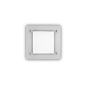 Exteriérové zápustné svietidlo Ideal lux 096575 LETI PT1 SQUARE BIANCO 1xGX53 23W 4000K IP66