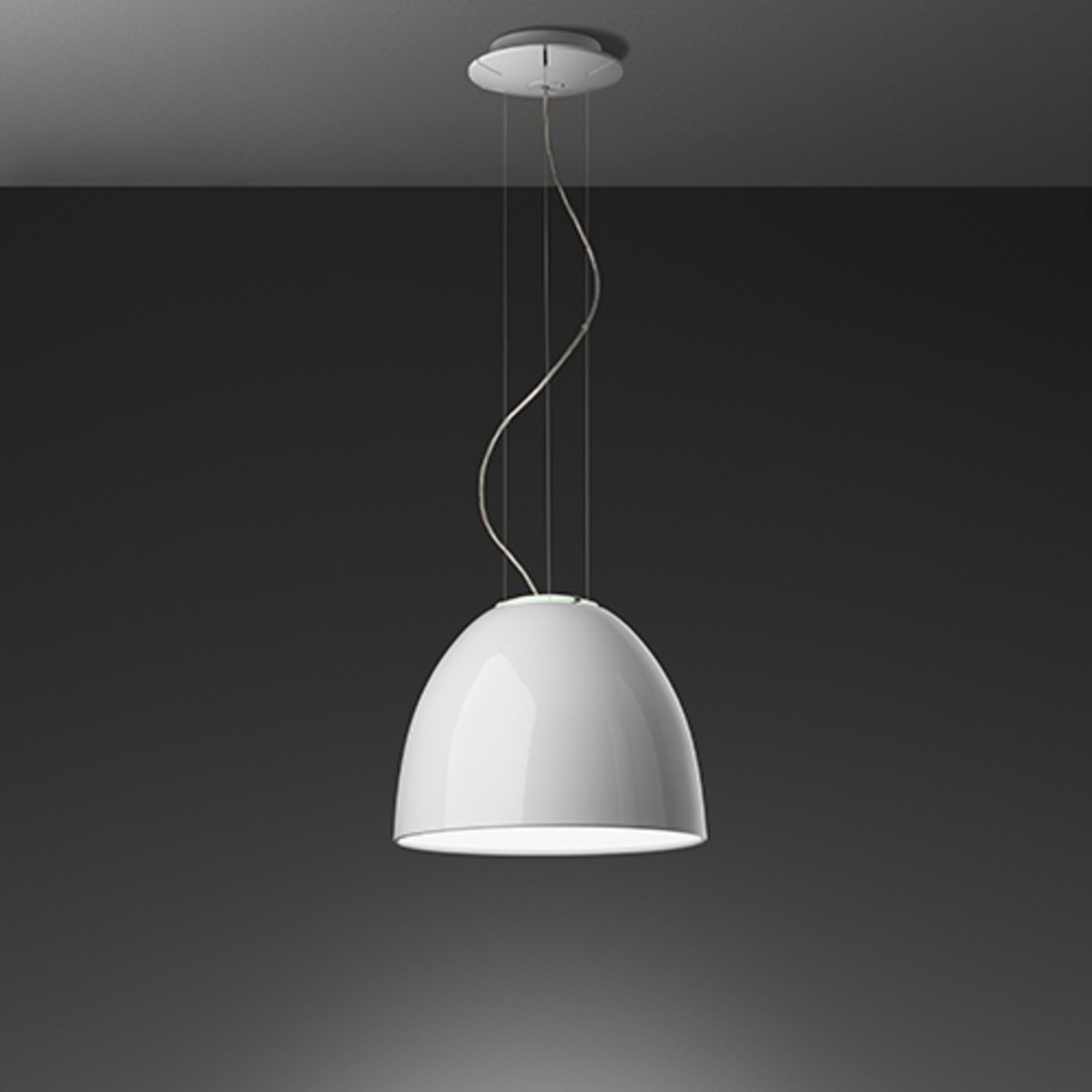 Artemide NUR MINI GLOSS závěs.  halogen 150W bílá A244900