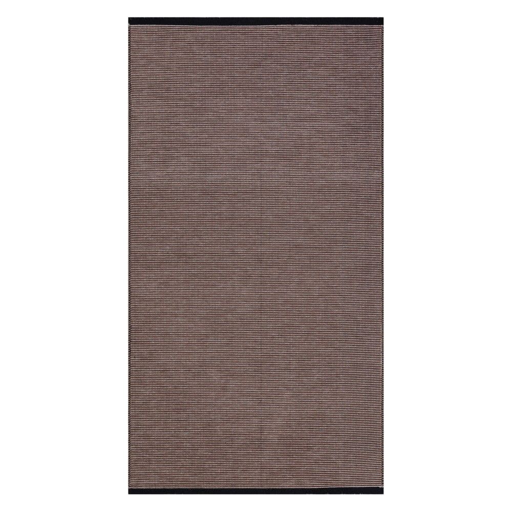 Hnedý umývateľný koberec behúň 200x80 cm Gladstone - Vitaus
