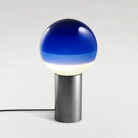 Marset MARSET Dipping Light M stolová lampa modrá/grafit, Obývacia izba / jedáleň, sklo, kov, 8.6W, K: 54cm