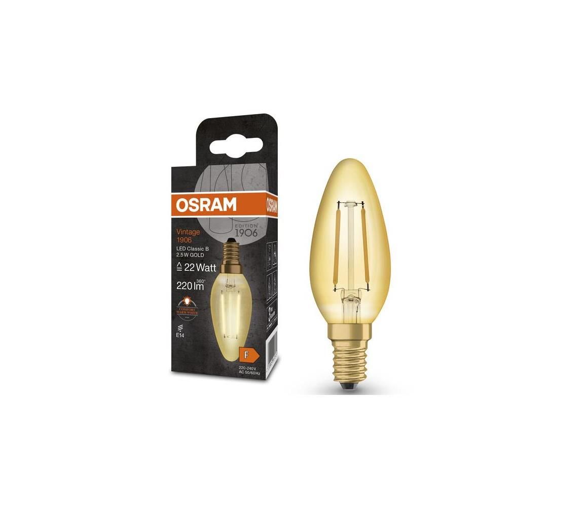 LED Žiarovka VINTAGE E14/2,5W/230V 2400K - Osram