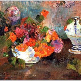 Obraz Paul Gauguin The vase of nasturtiums zs17251