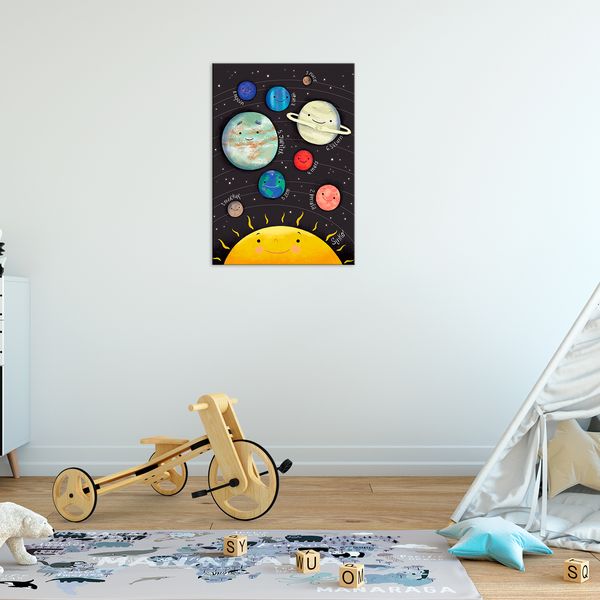 Plagát pre deti - Planéty - 50x70 cm