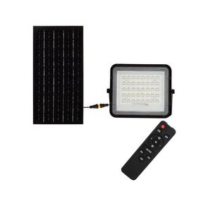 LED Vonkajší solárny reflektor LED/10W/3,2V IP65 4000K čierna + DO