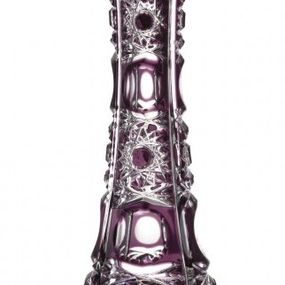 Krištáľová váza Petra, farba fialová, výška 250 mm
