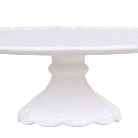Porcelánový podnos na tortu s čipkou Provence lace - Ø 28*9cm