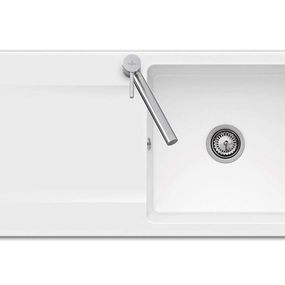 VILLEROY & BOCH VILLEROY & BOCH - Keramický drez Siluet 60 Stone white nástavný 1000 x 510 bez excentra 333601RW