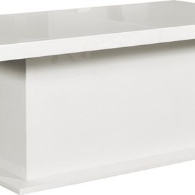 Rozkladací jedálenský stôl Kacper 200/400 - biely vysoký lesk