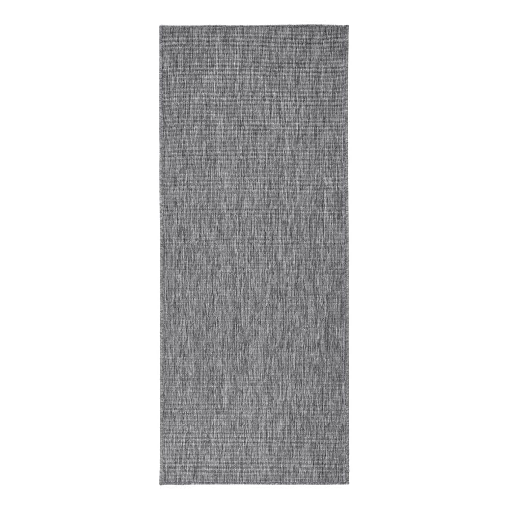Sivý vonkajší koberec NORTHRUGS Miami, 80 x 350 cm