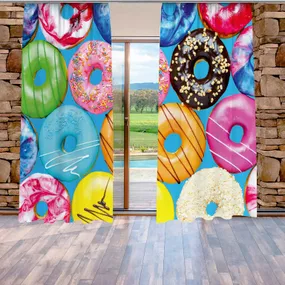 Závesy Donuts (Rozmer: 140x250, Materiál: Interlock)