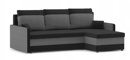 DomTextiluRohová sedacia súprava MILTON čiernej farby 215 cm
