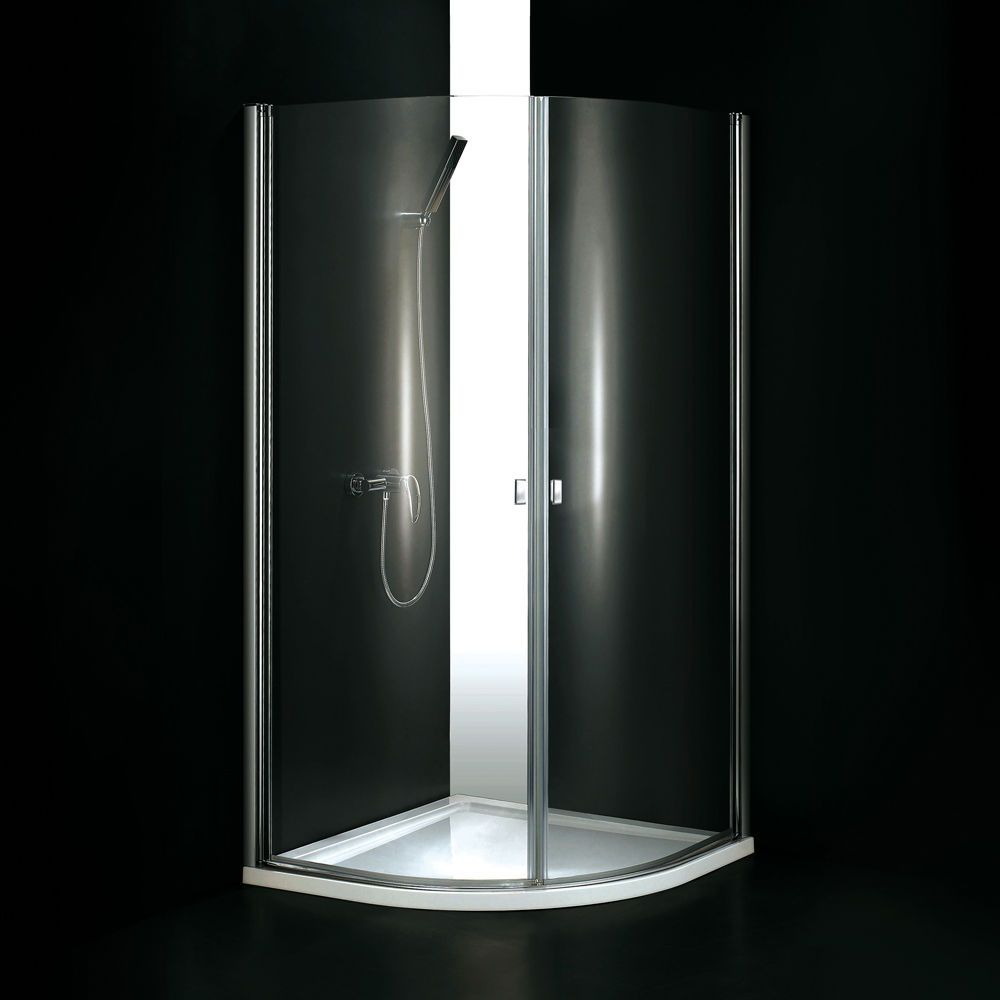 Aquatek - GLASS S2 štvrťkruhový sprchový kút 90 x 90, číre sklo