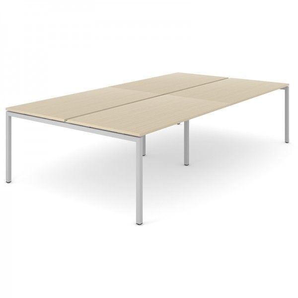 NARBUTAS - Štvormiestny pracovný stôl NOVA U SLIDE 280x144 cm
