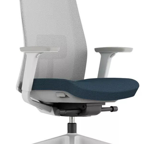 OFFICE PRO -  OFFICE PRO Kancelárska stolička K10 WHITE modrá
