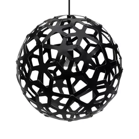 david trubridge Coral závesná lampa Ø 40 cm čierna, Obývacia izba / jedáleň, bambus, E14, 60W