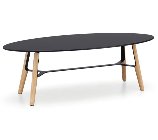 MIDJ - Oválny stôl LIU, výška 40 cm