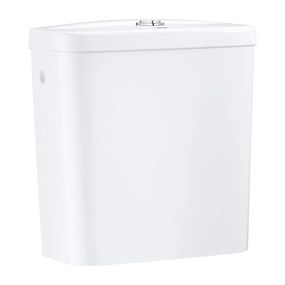 Grohe Bau Ceramic - Splachovacia nádrž k WC kombi, 343x153 mm, bočný prívod vody, alpská biela 39437000