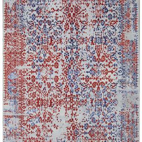 Diamond Carpets koberce Ručne viazaný kusový koberec Diamond DC-JKM Silver / blue-red - 365x550 cm