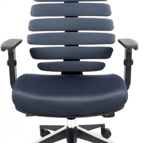 MERCURY kancelárska stolička FISH BONES PDH čierny plast, šedá  TW12, č. AOJ1561