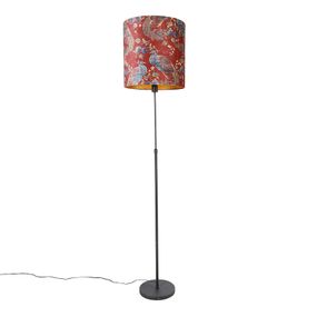 Stojacia lampa čierny odtieň páv prevedenie červená 40 cm - Parte