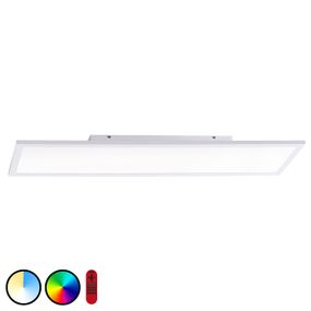 LOLA Smart Stropné LED svetlo LOLAsmart Flat, 100 x 25 cm, Obývacia izba / jedáleň, železo, plast, 23W, P: 100 cm, L: 25 cm, K: 5.6cm
