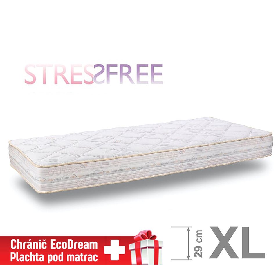 Matrac StressFree XL z pamäťovej peny DreamBed - 140x190cm