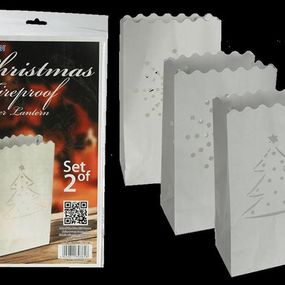  Lampáš vianočný, 2 ks, ohňovzdorný papier