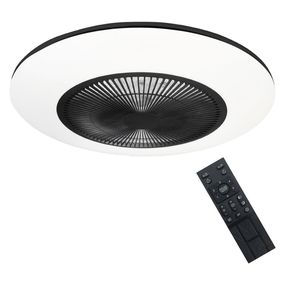 Brilagi - LED Stmievateľné svietidlo s ventilátorom AURA LED/38W/230V čierna + DO