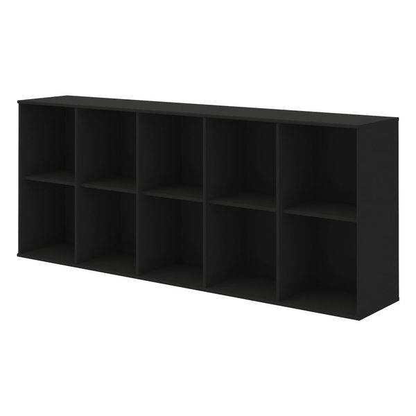 Čierny modulárny policový systém 169x69 cm Mistral Kubus - Hammel Furniture