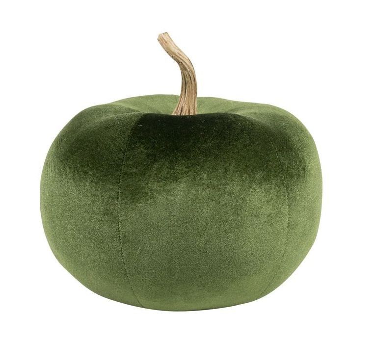 Zelené zamatové dekoratívne jablko Apple M - 26*25*25cm