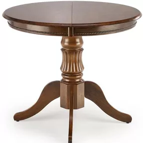 HALMAR Jedálenský rozkladací stôl WILLIAM rustikálny, tmavý orech 90-124x90 cm