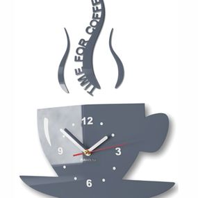 DomTextilu Nástenné hodiny Time for coffee 8098-241129