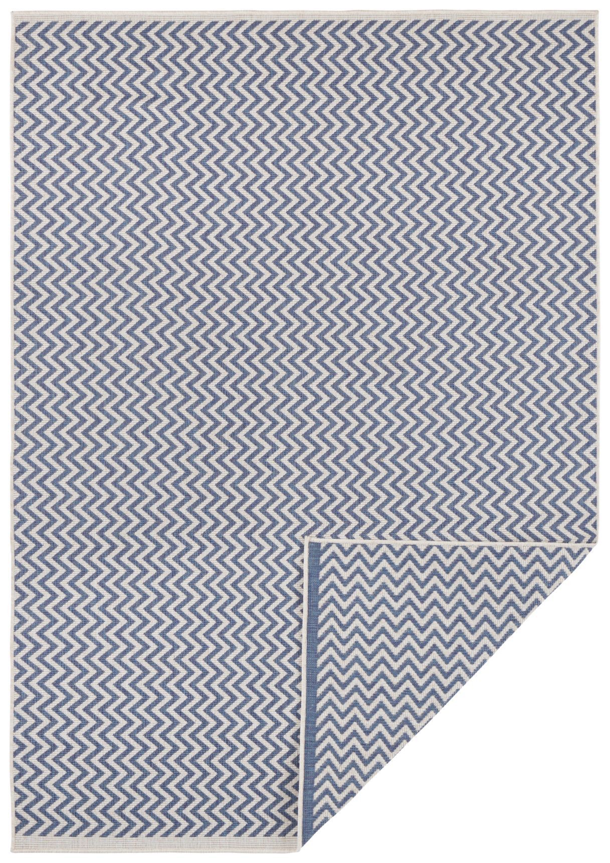 Mujkoberec Original Kusový koberec Mujkoberec Original Nora 103734 Blue, Creme – na von aj na doma - 120x170 cm