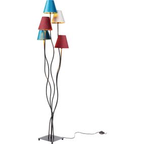 Kare Design Stojaca lampa Flexible Velvet Black