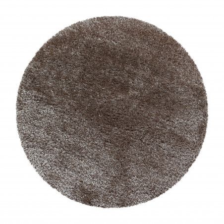 Ayyildiz koberce AKCIA: 200x200 (průměr) kruh cm Kusový koberec Brilliant Shaggy 4200 Taupe kruh - 200x200 (priemer) kruh cm