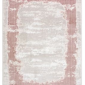 Dywany Łuszczów Kusový koberec Core A004 Frame beige/pink - 180x270 cm