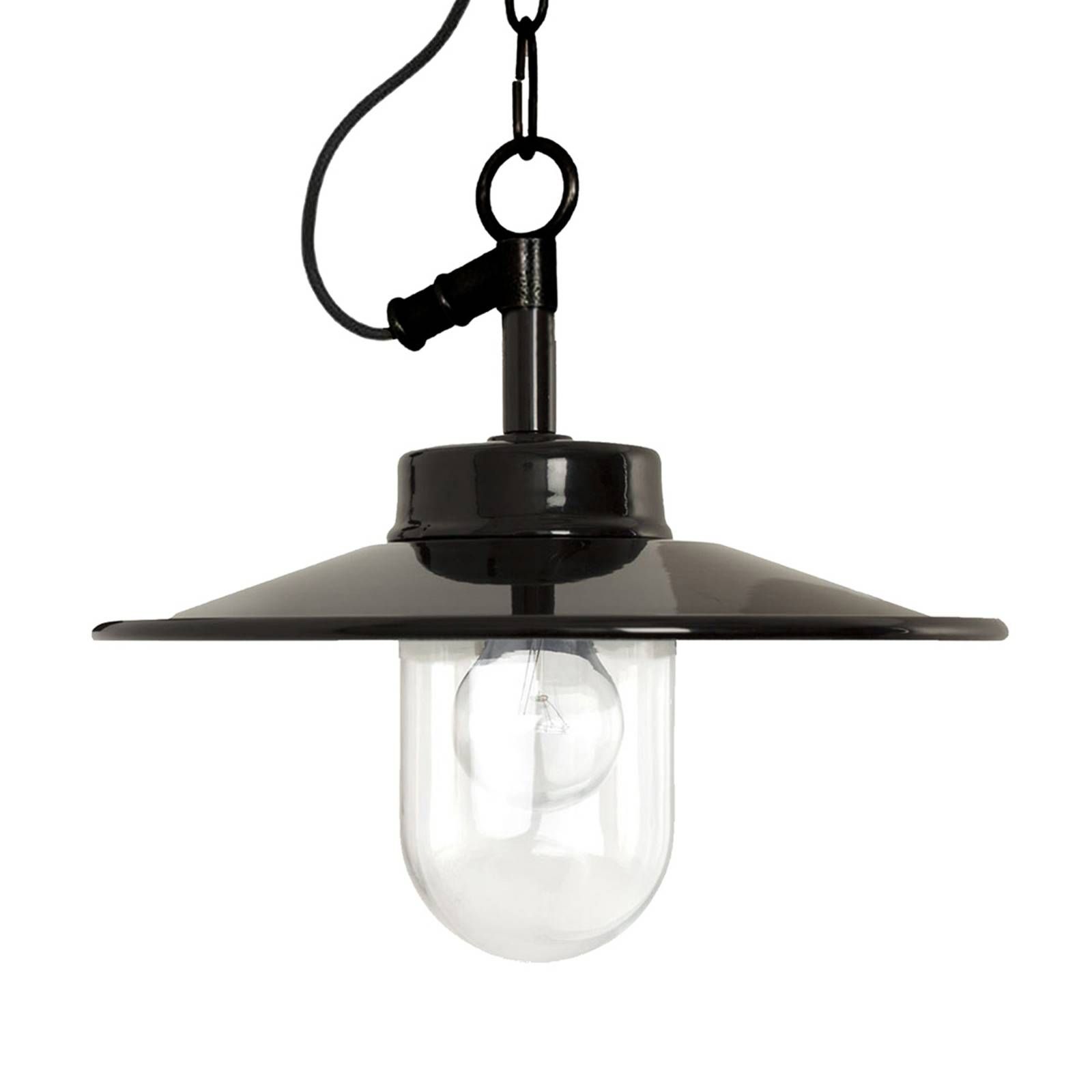 K.S. Verlichting Priemyselne navrhnutá závesná lampa Vita, Kuchyňa, hliník, sklo, E27, 60W, K: 26cm