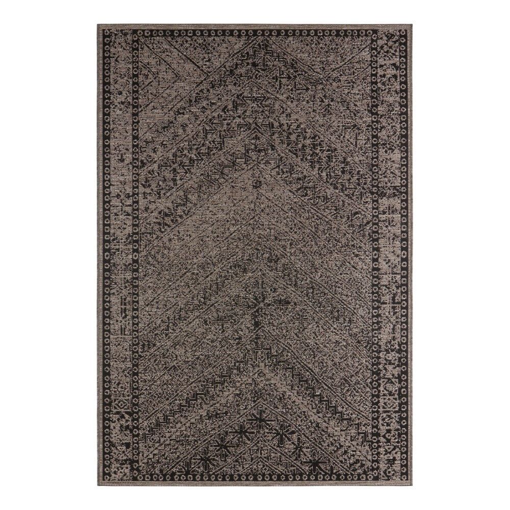Hnedo-černý vonkajší koberec NORTHRUGS Mardin, 70 x 140 cm