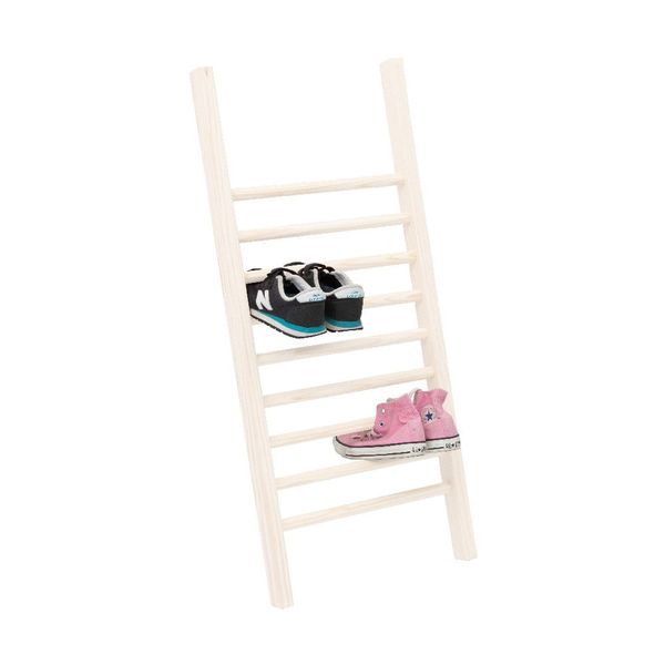 Krémovobiely rebrík na topánky Little Nice Things S White, výška 90 cm
